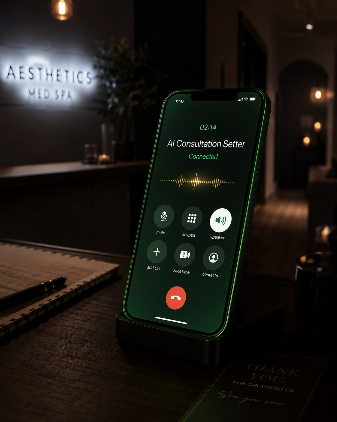 AI answering phone